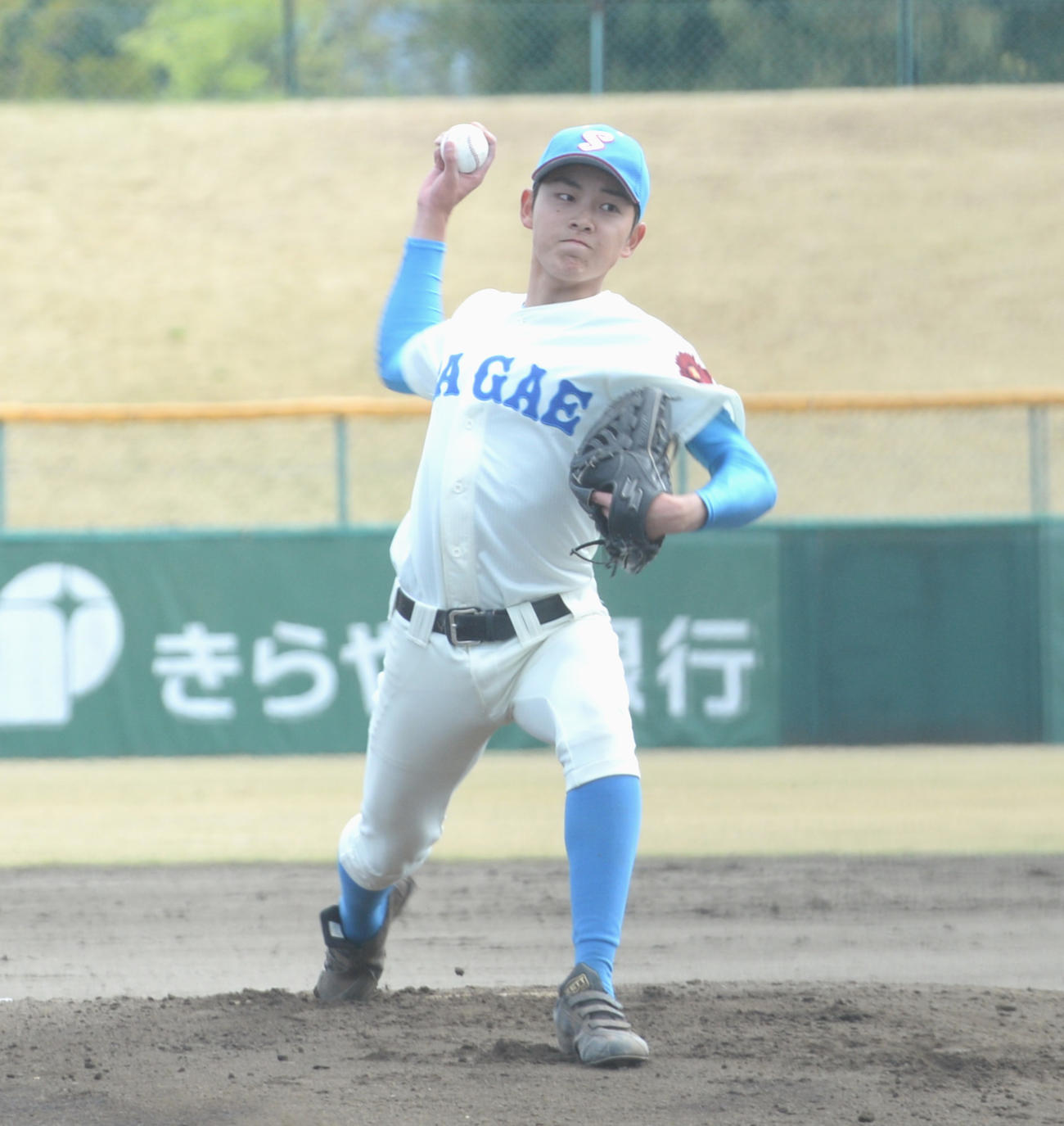 9回を7安打に抑えた寒河江・後藤（撮影・濱本神威）