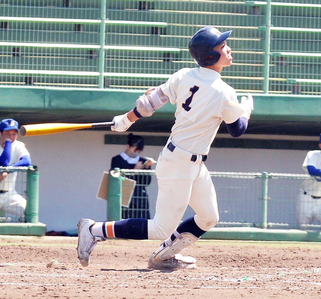 青森南対東奥学園　滝本は打撃でも2安打をマーク