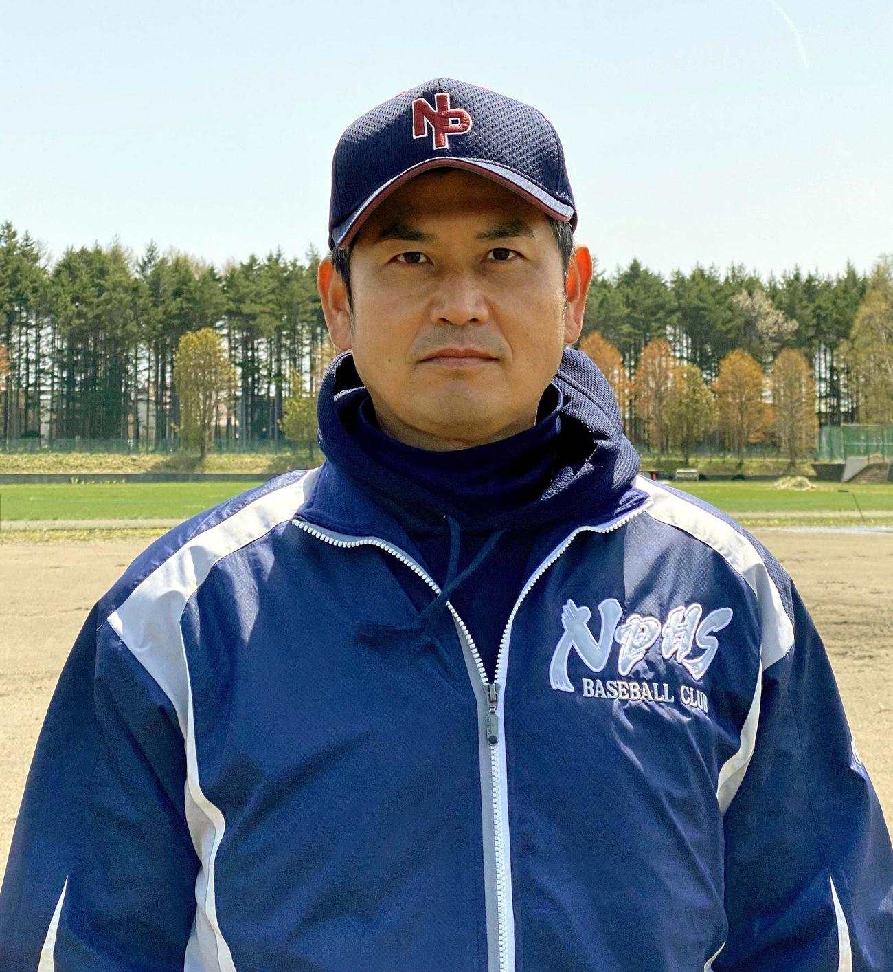 19年夏以来2年ぶり単独出場となる野幌を率いる木戸監督（野幌高野球部提供）