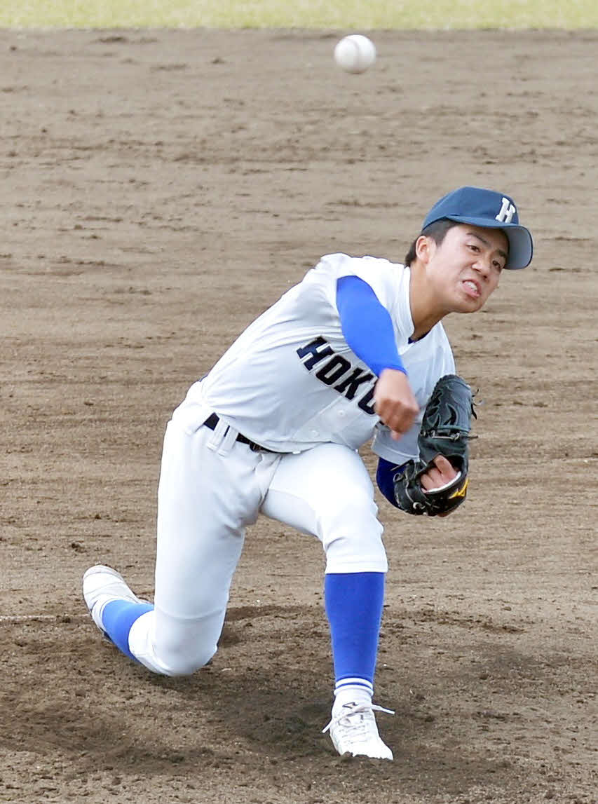高校初完投を勝利で飾った秋田北鷹・相馬