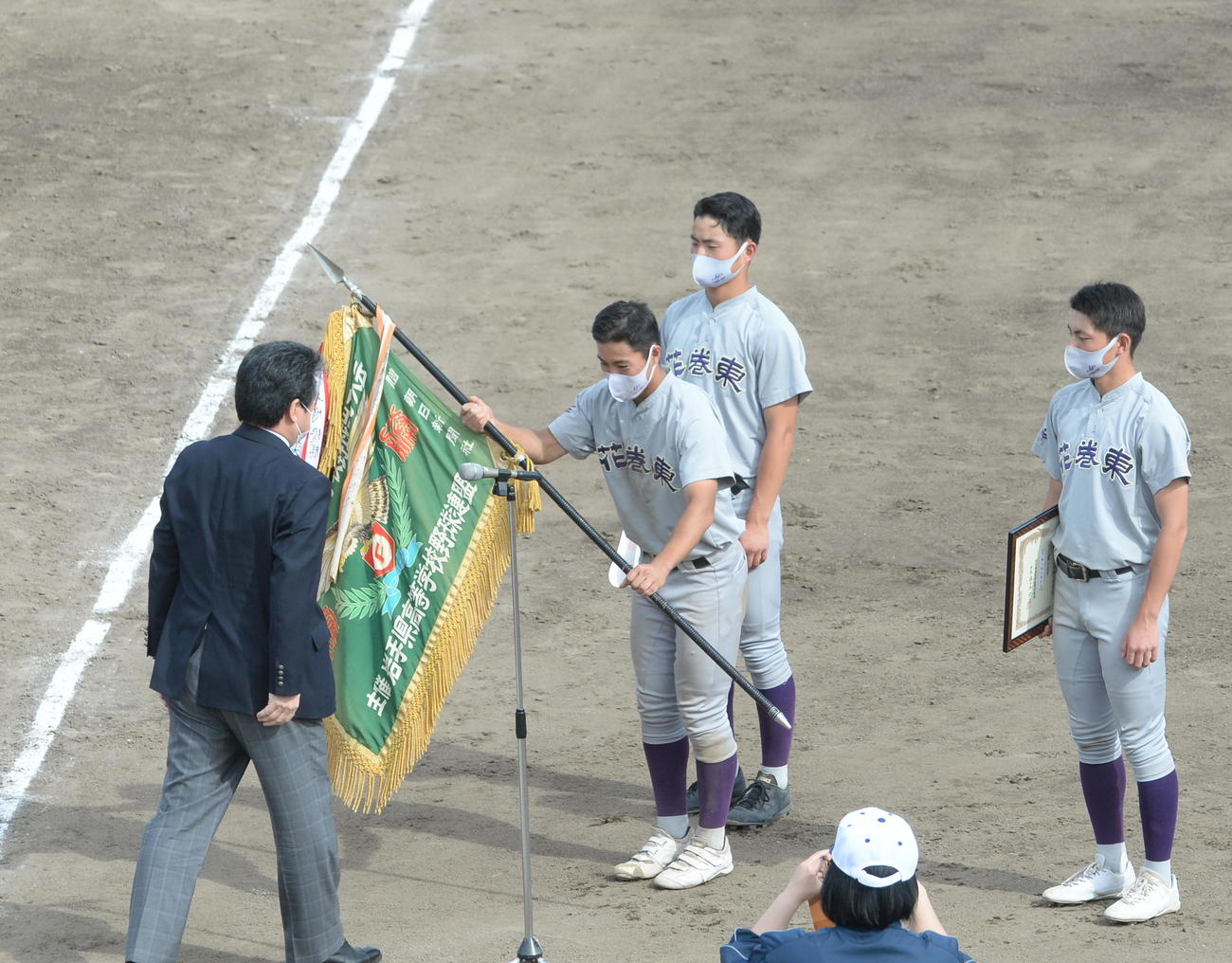 優勝した花巻東（撮影・濱本神威）