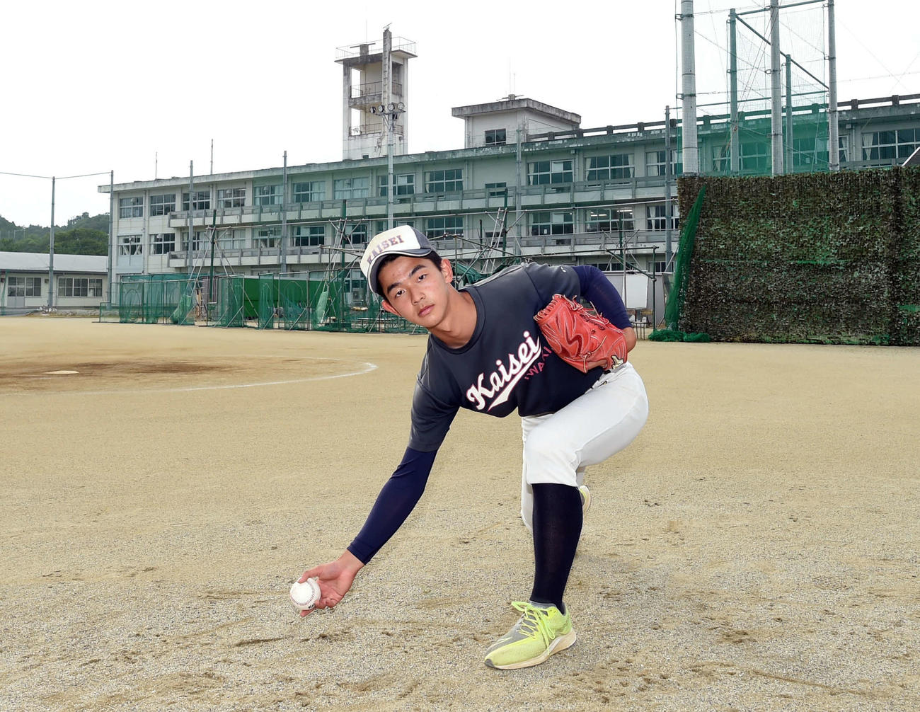 アンダースローの田中