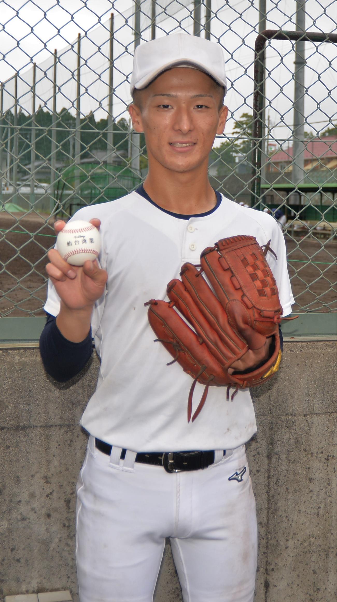 メモリアルイヤーでの好投を誓った仙台商・斎