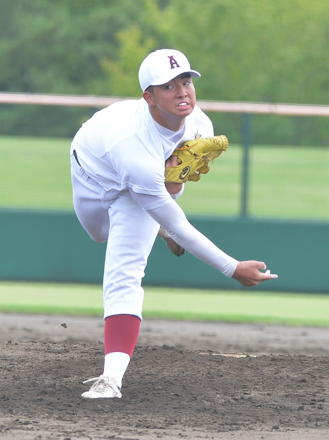 2安打完封勝ちを収めた青森・赤坂