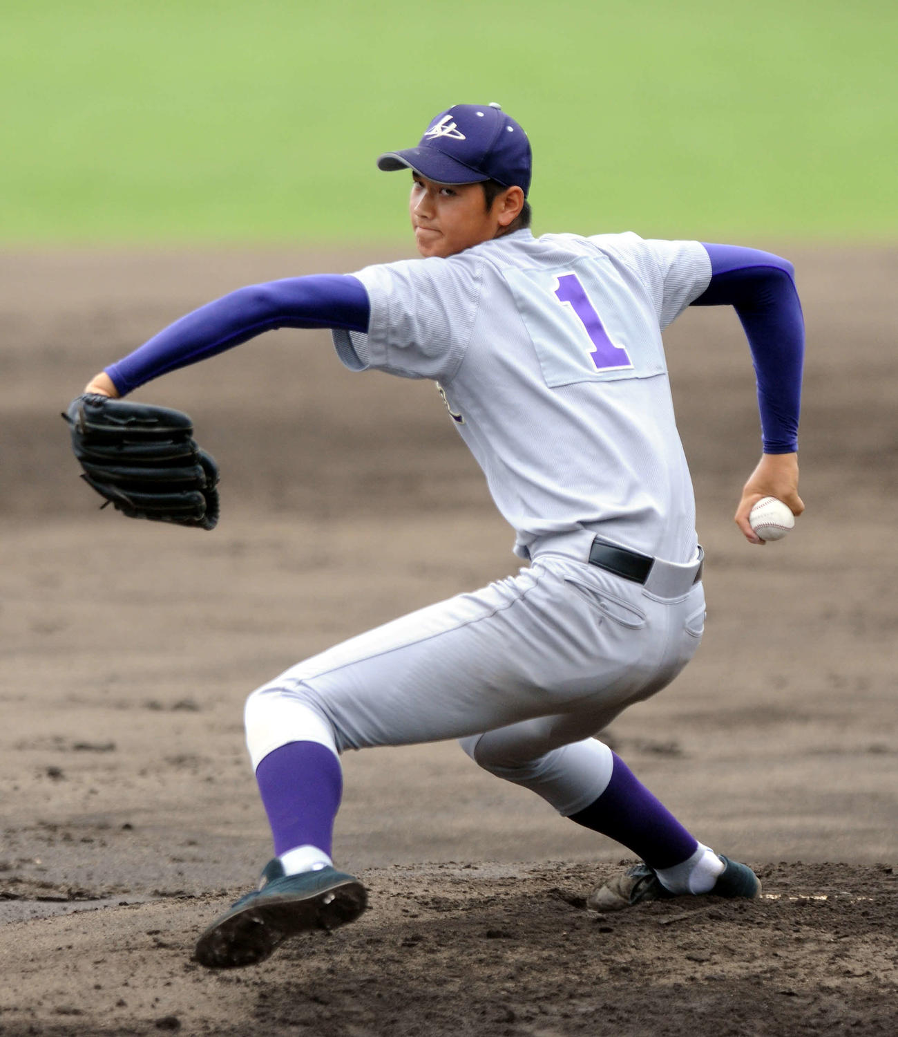 盛岡大付対花巻東　力投する花巻東の大谷翔平（2012年7月26日）
