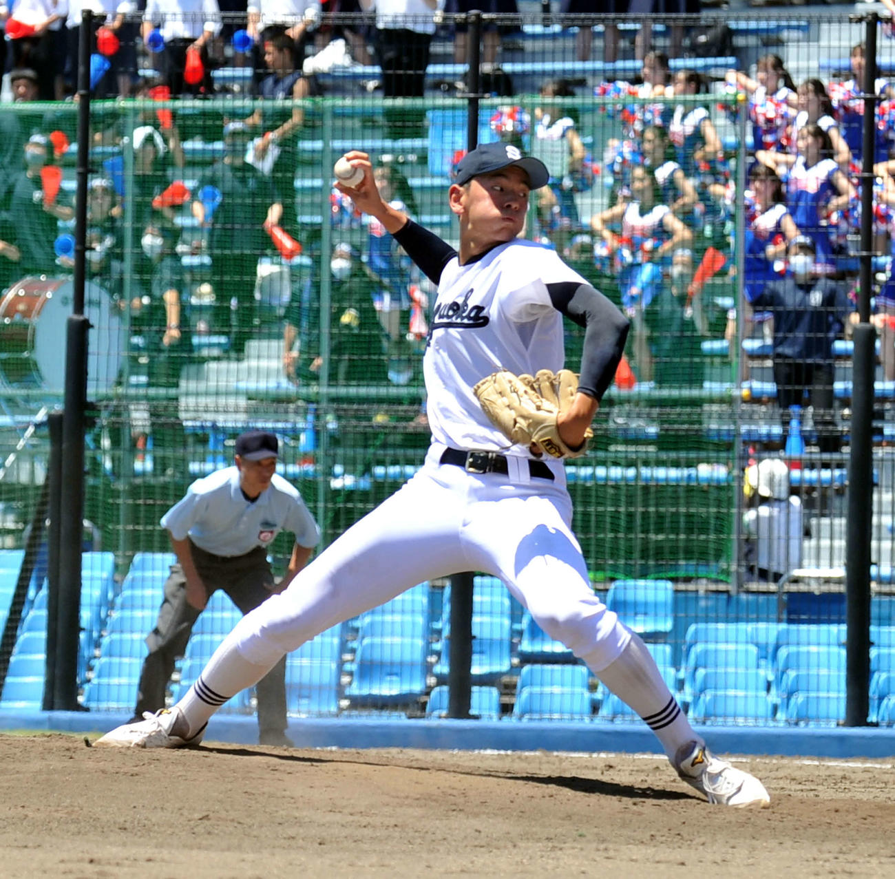 浜名対静岡　3安打完封した静岡・高須