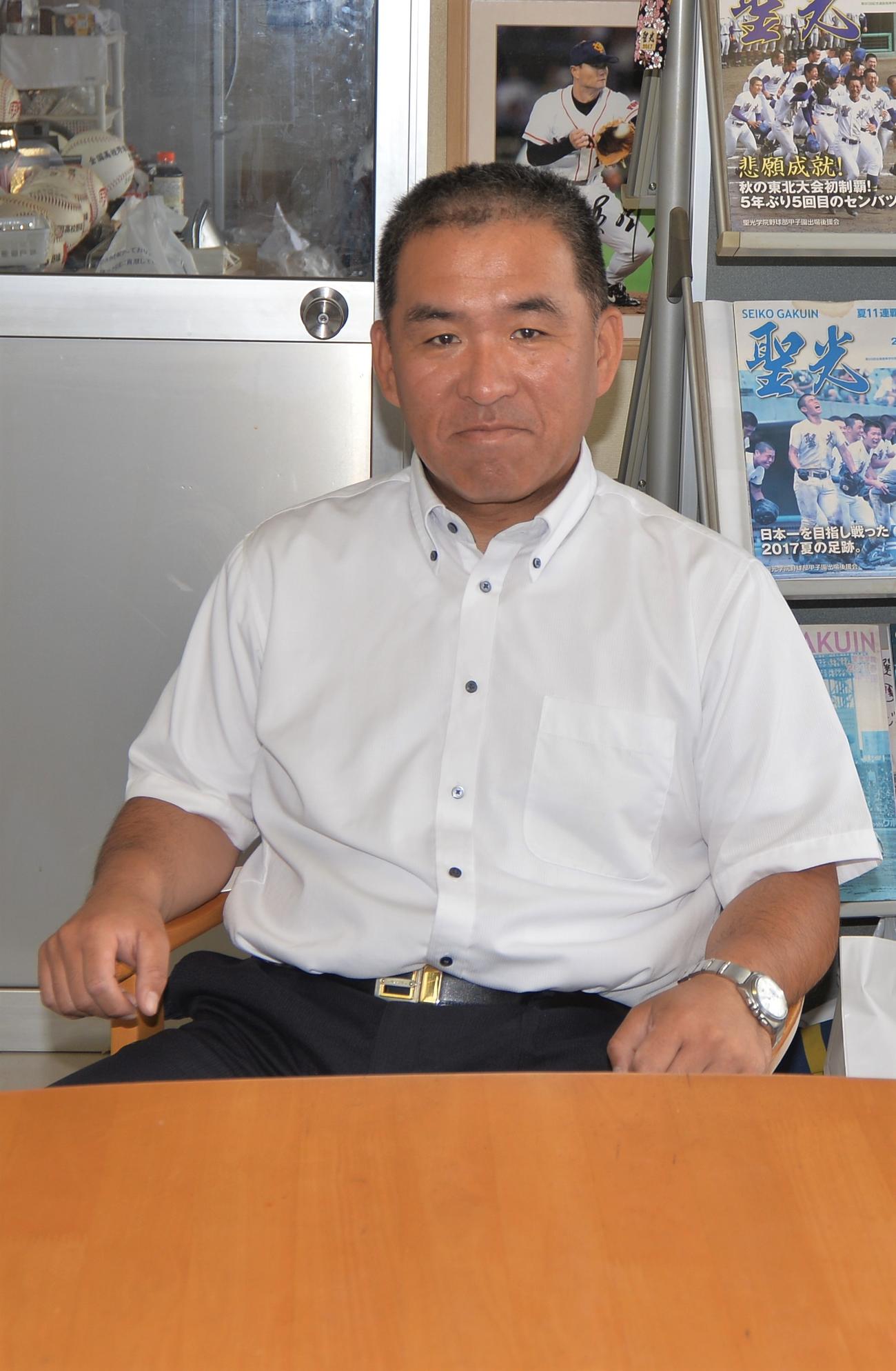 「スポーツ探求コース」について語った聖光学院・横山広報部長