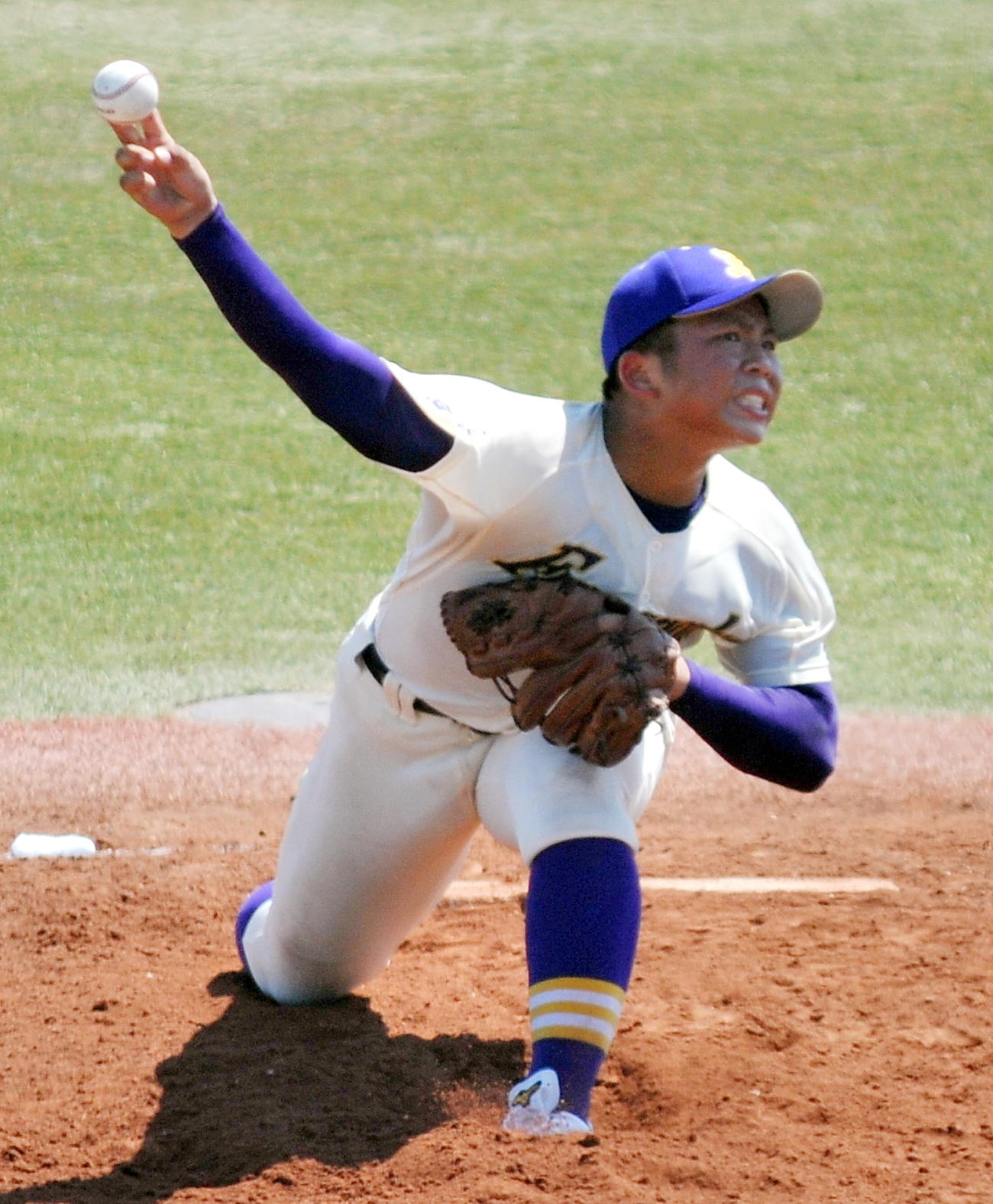 古川学園の1年生右腕・今野は7回途中まで3失点の好投