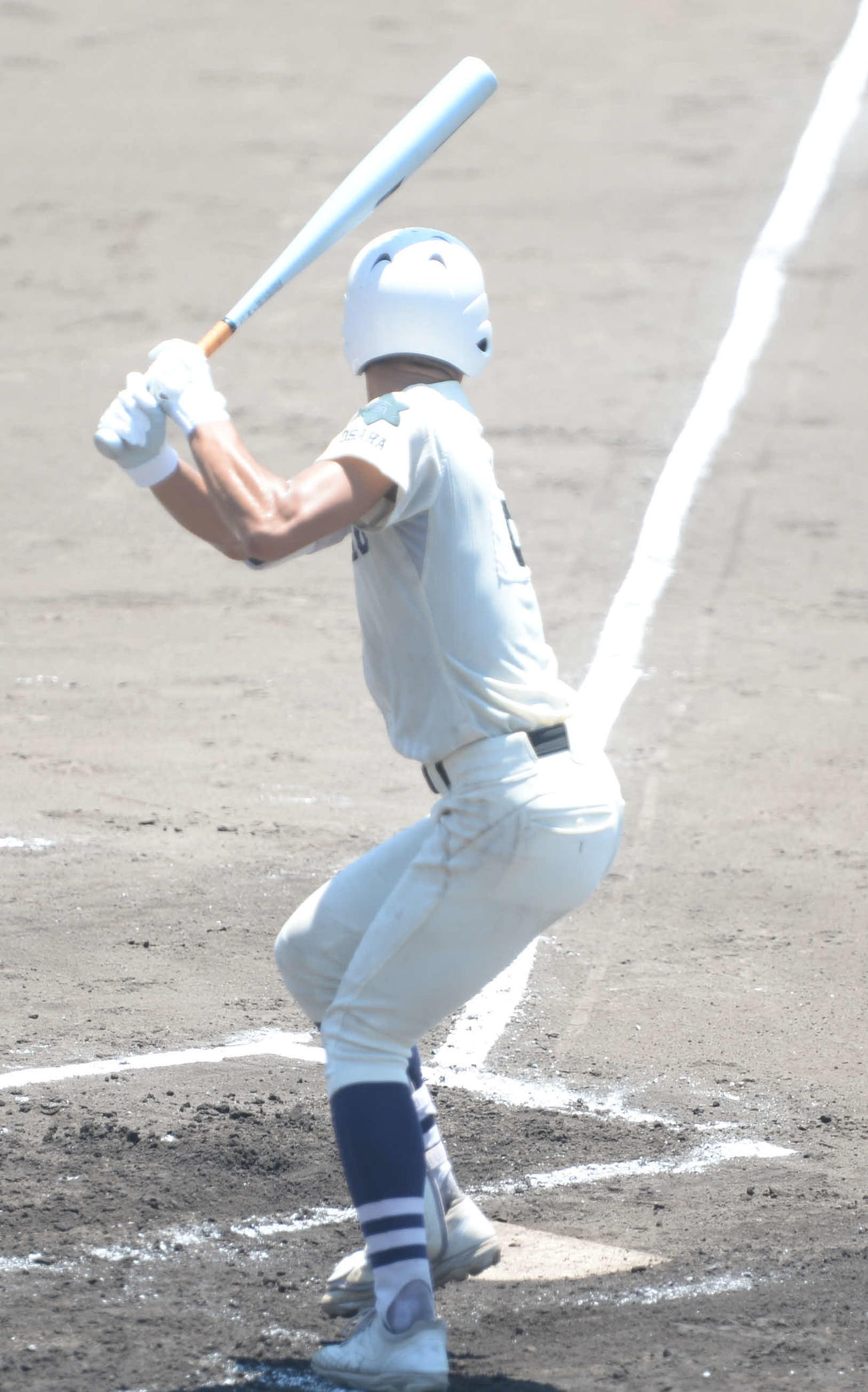 登美丘対興国　3安打2打点と打線を引っ張った3番山田直也（撮影・岡崎空日南太）