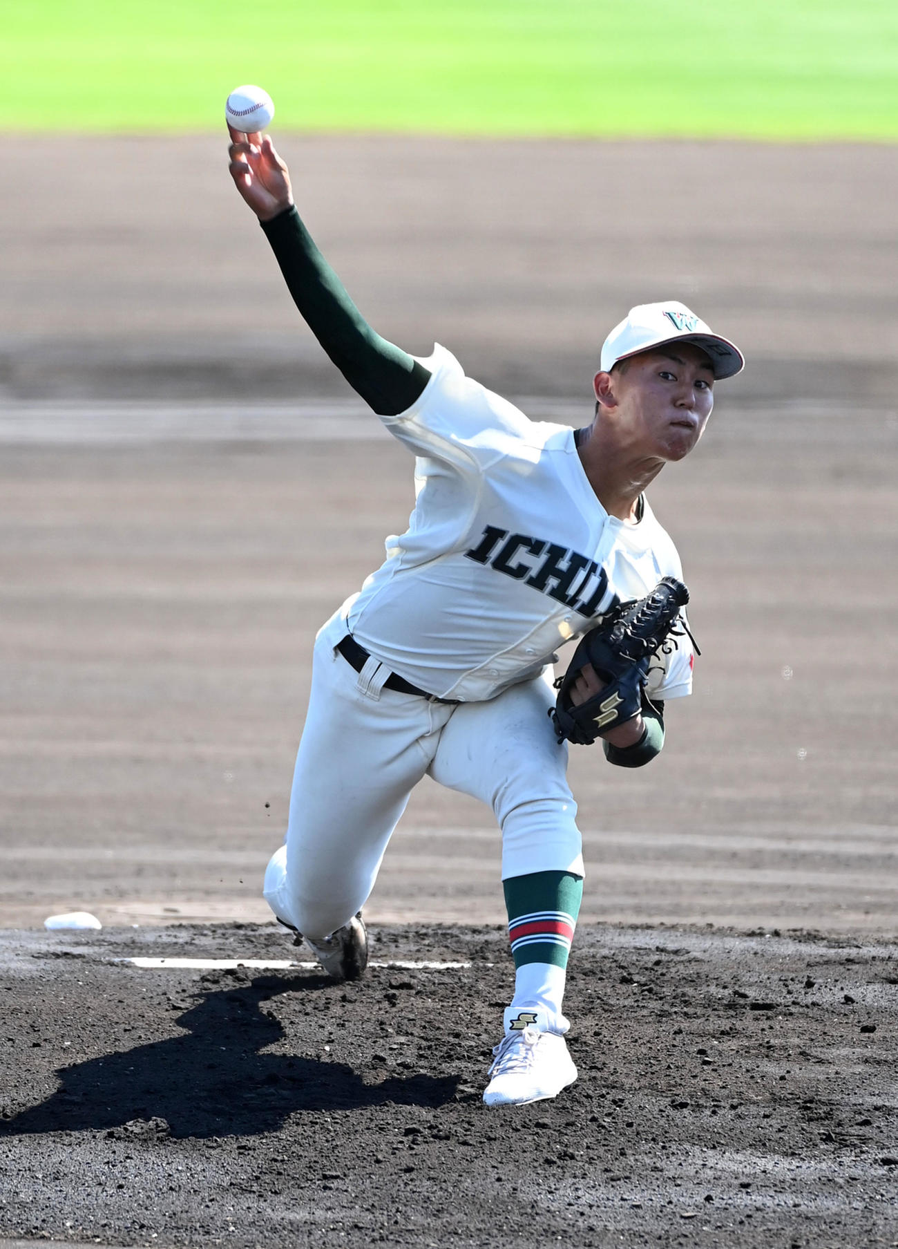 市和歌山対田辺工　市和歌山先発の米田（撮影・前岡正明）