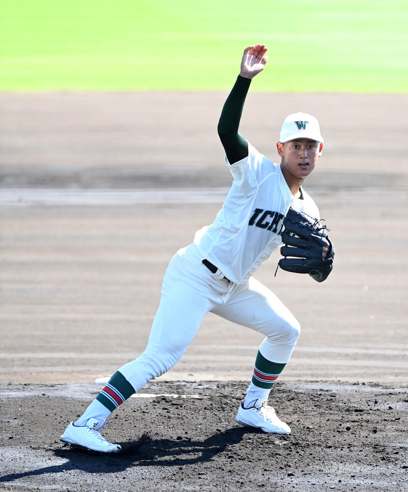 市和歌山対田辺工　市和歌山先発の米田（撮影・前岡正明）