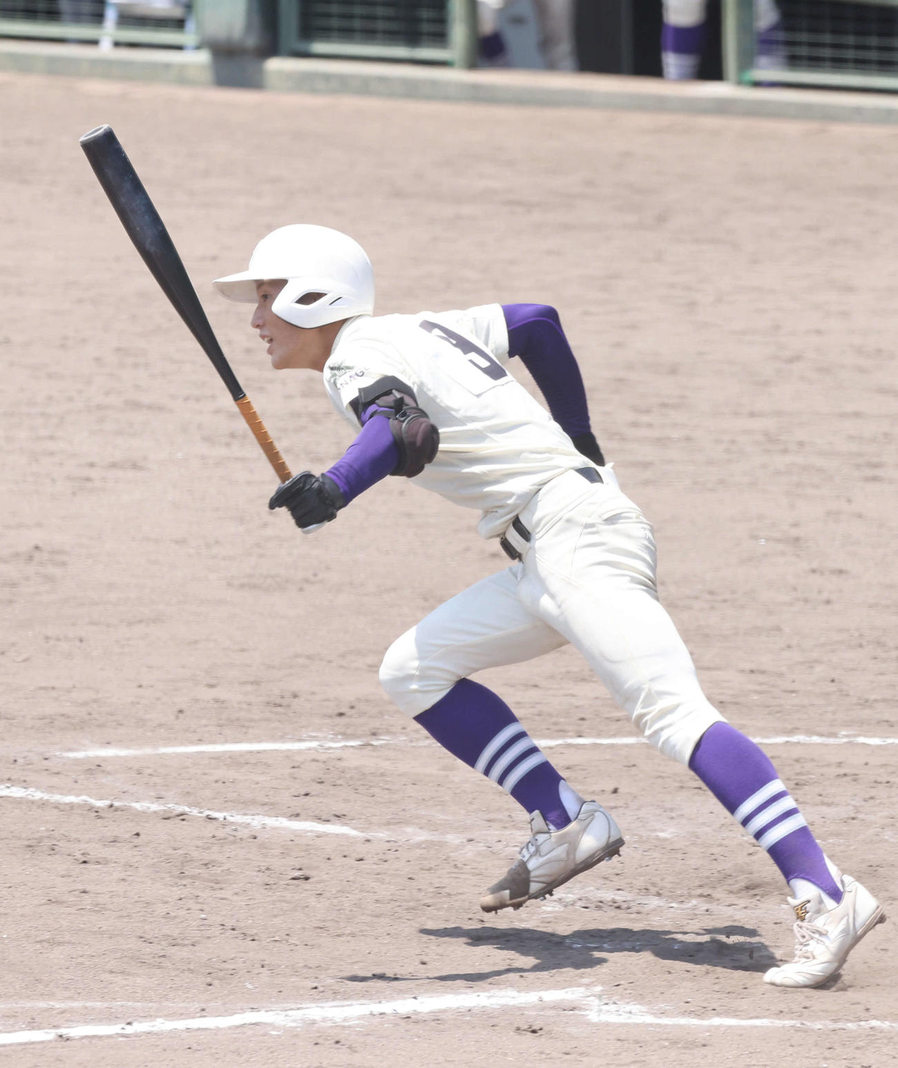 高校野球鳥取県大会　米子松蔭対境　9回裏米子松蔭2死満塁、小野陽一朗はサヨナラ打を放つ（撮影・加藤孝規）