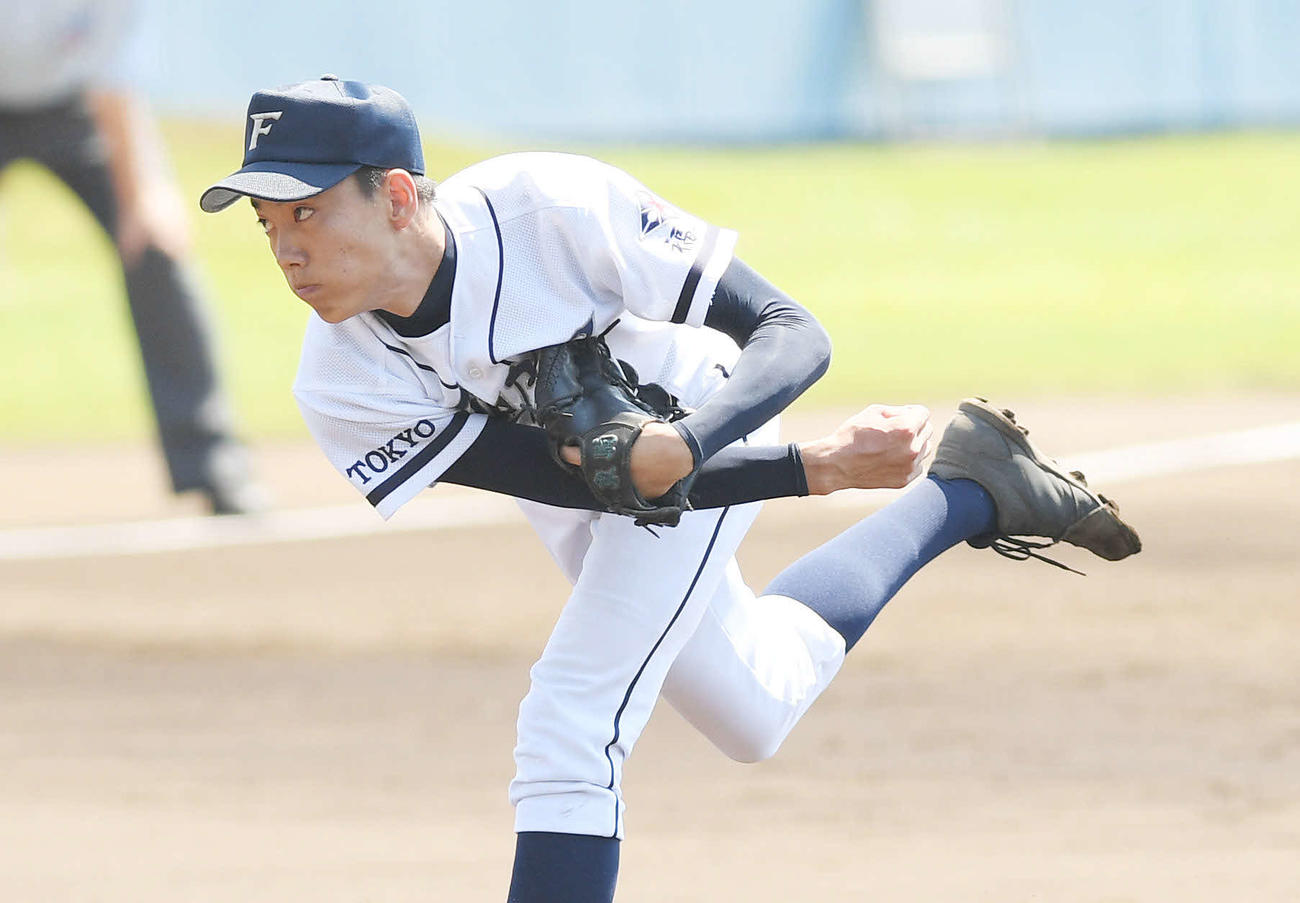福生先発の伊藤（撮影・滝沢徹郎）
