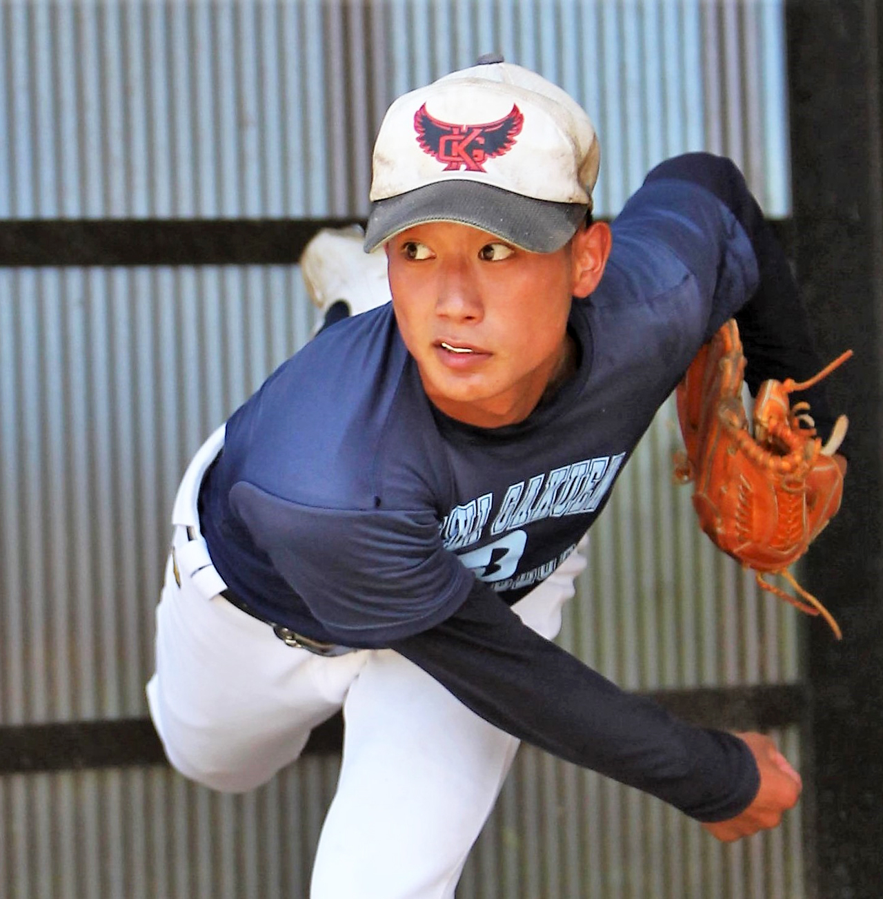 ベストコンディションの開志学園・須原（撮影・飯嶋聡美）