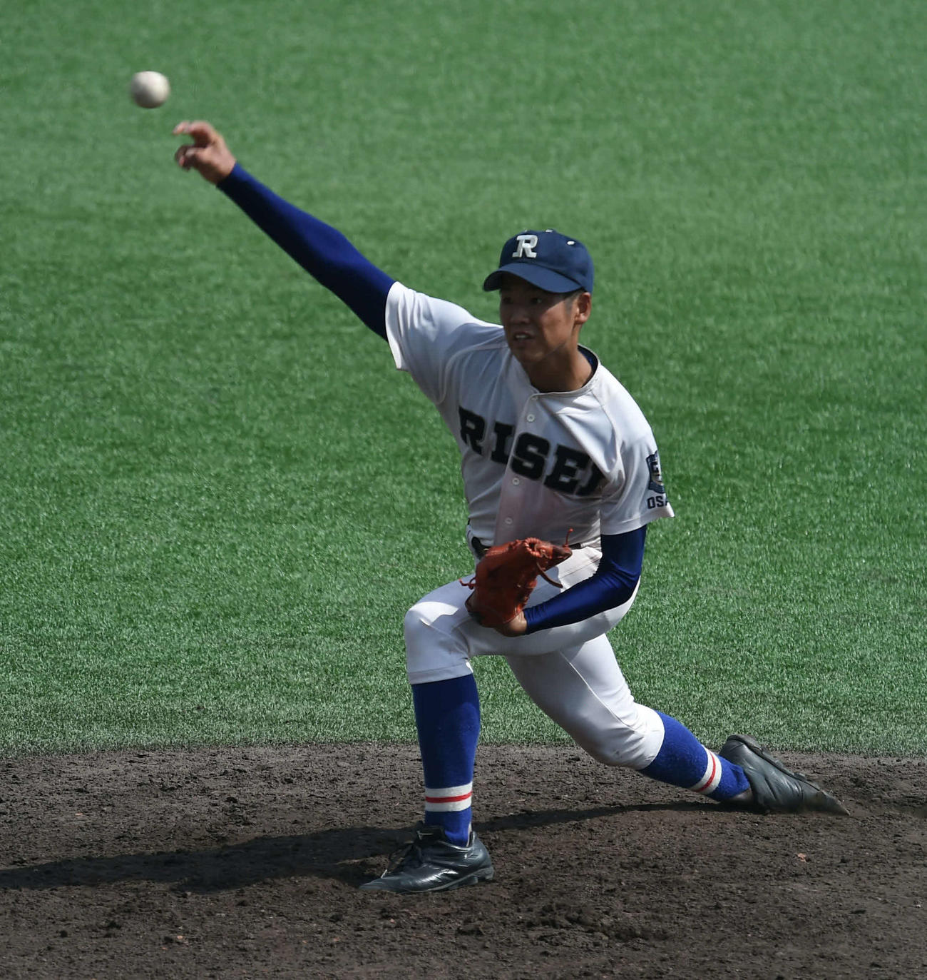 先発し5回2失点と好投した履正社・今仲（撮影・前山慎治）