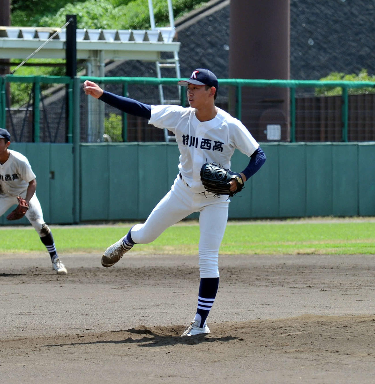 6回3安打無失点と好投した掛川西・榊原