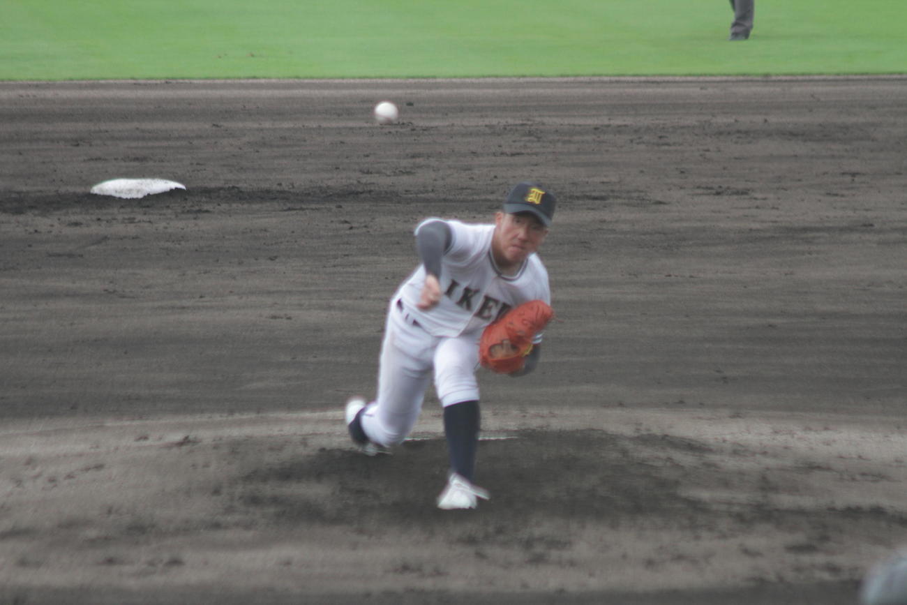 プロ注目の池田・篠原颯斗投手