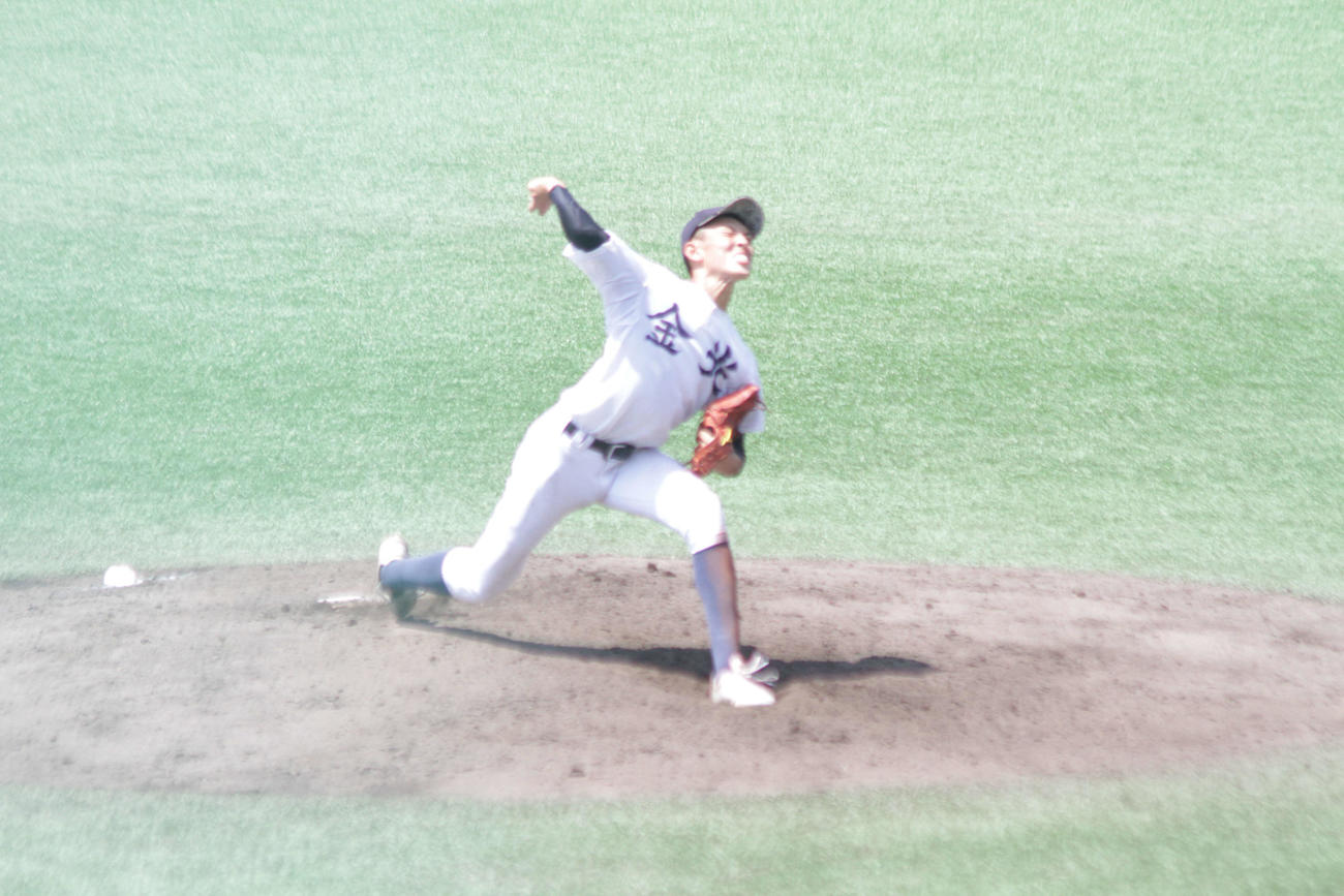 金光大阪の先発伊藤大貴投手は8回途中3失点と力投した
