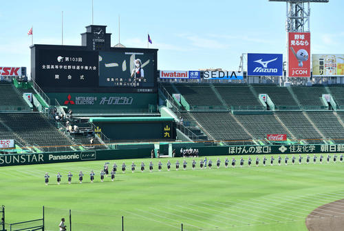 甲子園開会式リハーサル 選手は参加せず49校が入場行進 高校野球夏の甲子園写真ニュース 日刊スポーツ