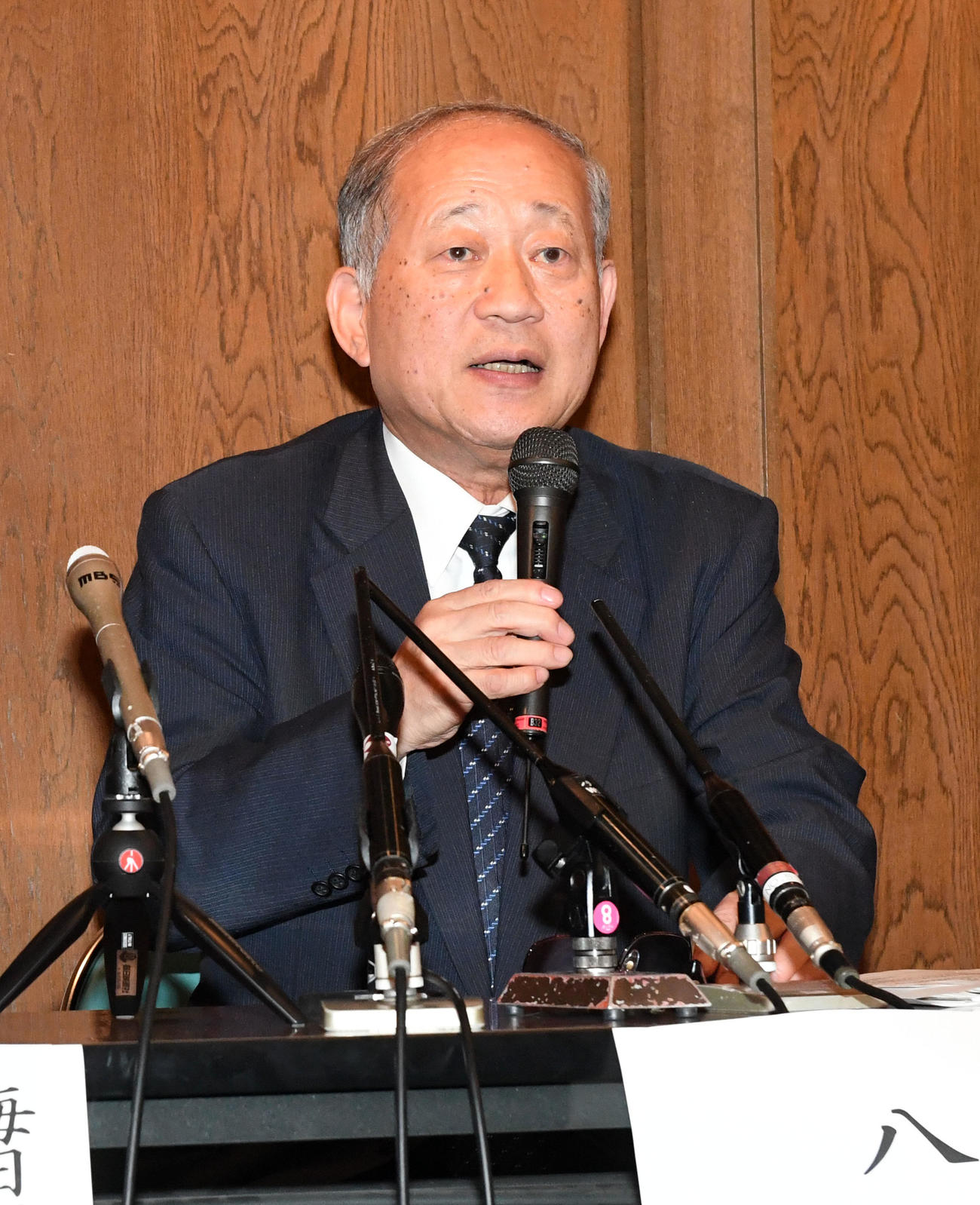 日本高野連の八田会長（2020年3月3日撮影）