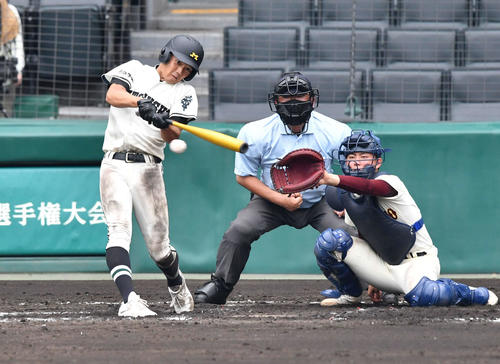 甲子園 松商学園３番織茂秀喜 ５安打６打点爆発 新スター誕生の予感 高校野球夏の甲子園写真ニュース 日刊スポーツ