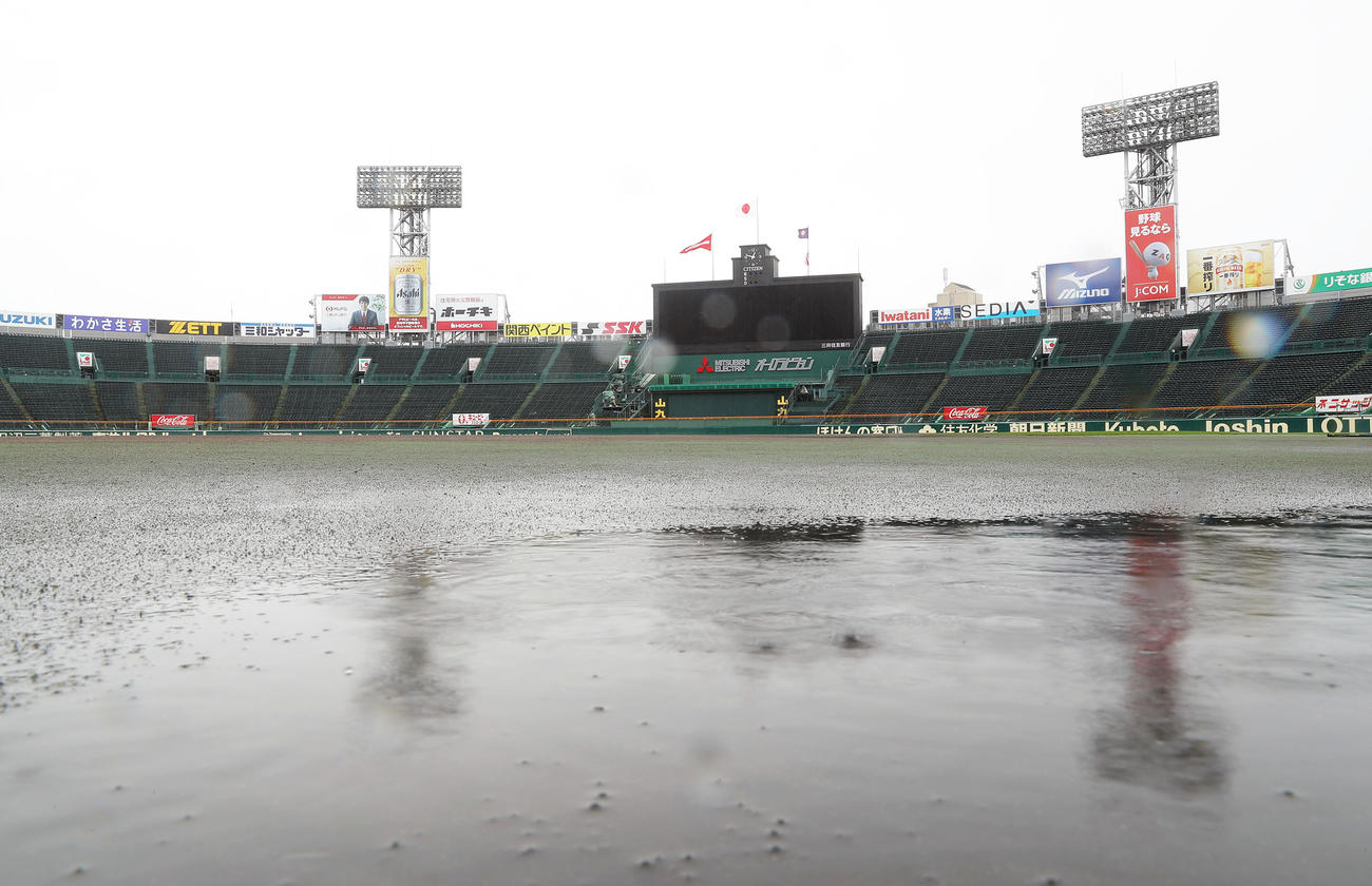3日続けて順延となった甲子園球場（撮影・前田充）