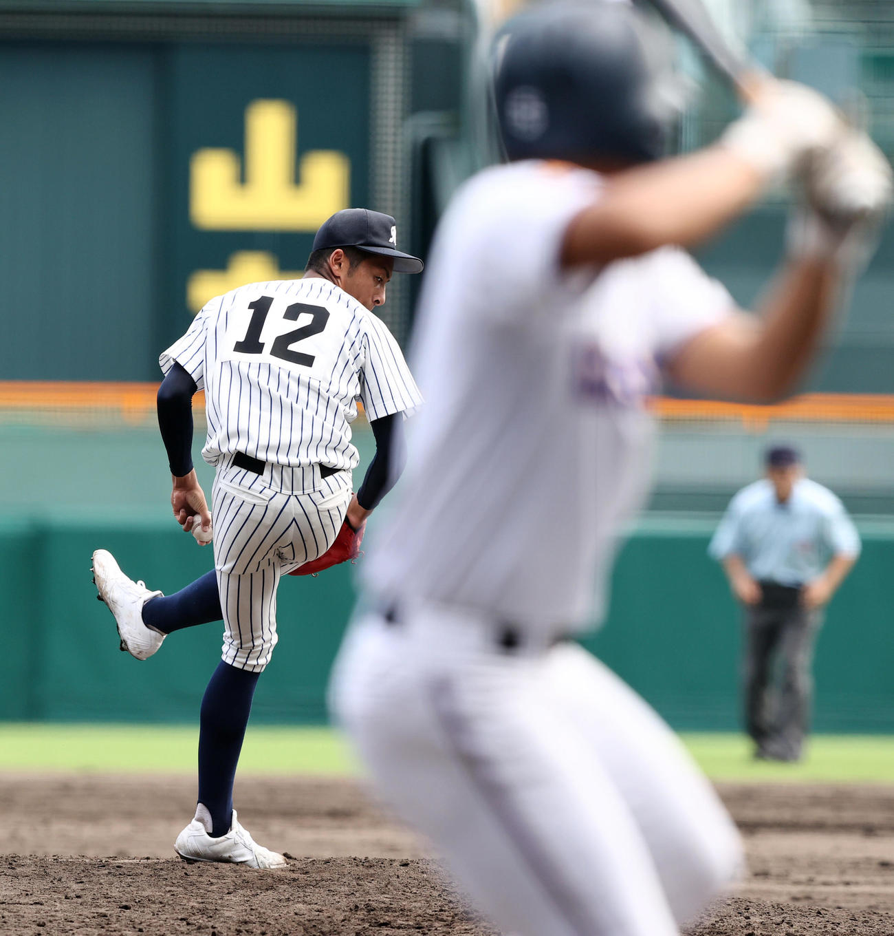 県岐阜商対明徳義塾　力投する明徳義塾2番手吉村（撮影・垰建太）