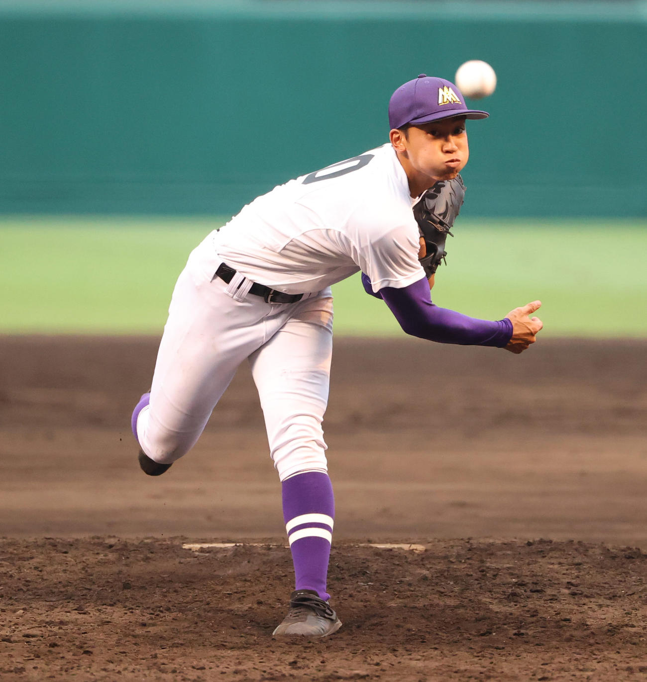 愛工大名電先発・寺嶋（8月11日撮影・清水貴仁）