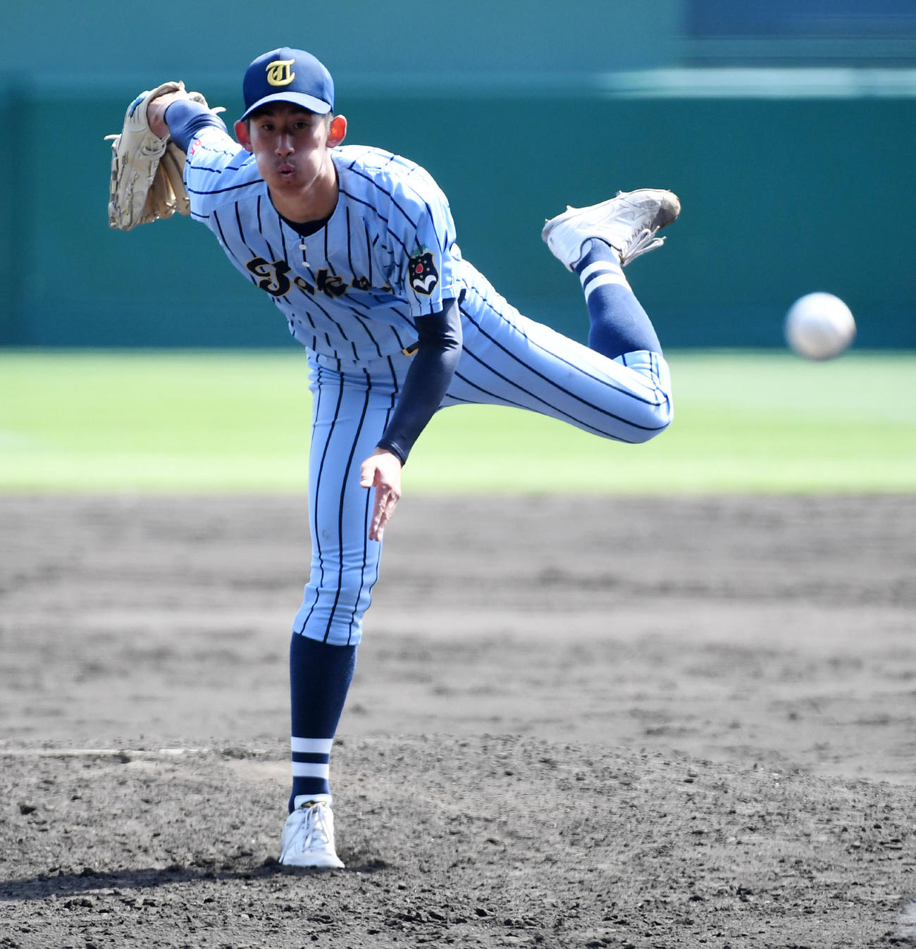 東海大相模・石田（4月1日撮影・前岡正明）