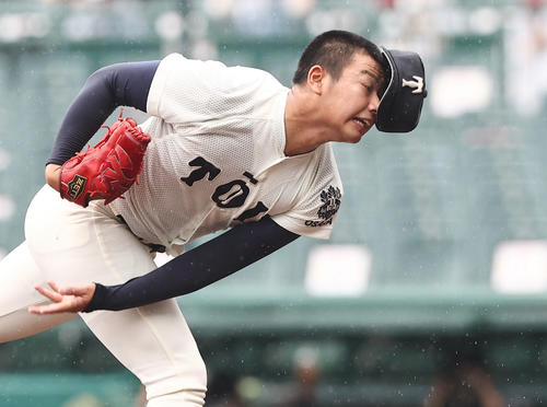 大阪桐蔭・松浦（8月16日撮影）