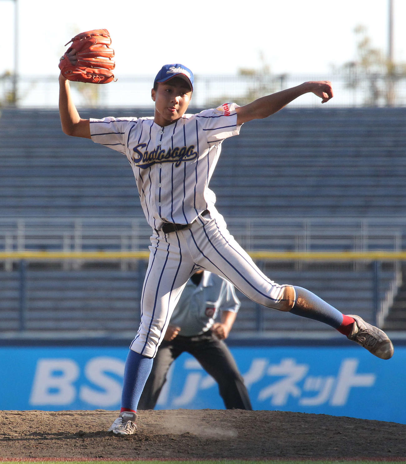 佐渡総合対新潟商　公式戦初登板、初完投の青木投手
