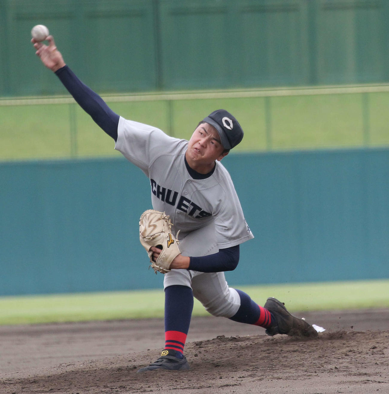 14奪三振で好投した中越・小幡