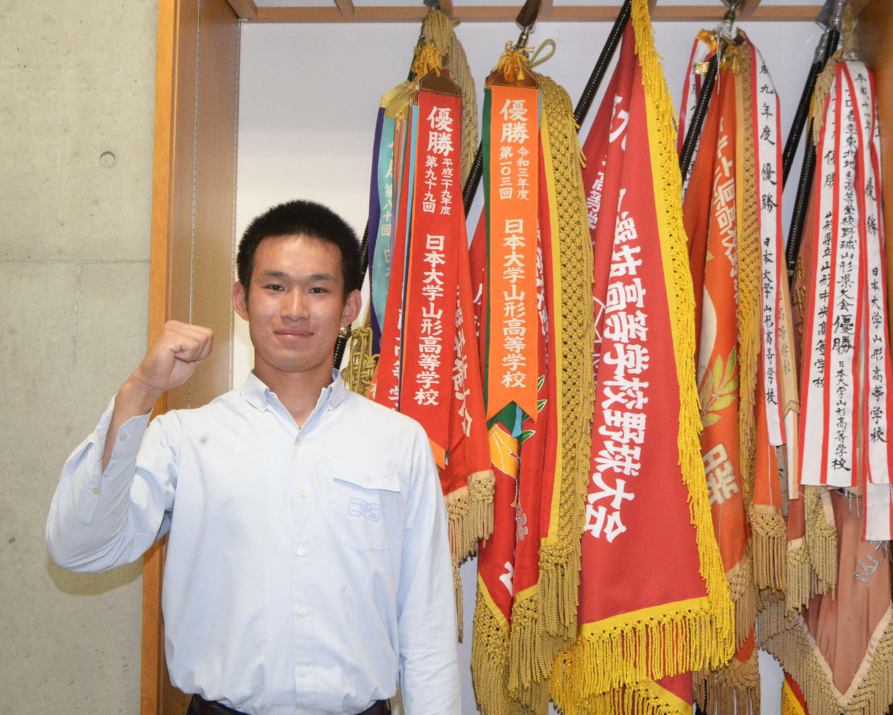 「球速150キロ」がプロ挑戦へのきっかけとなった日大山形・滝口琉偉（撮影・濱本神威）