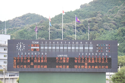 東洋大姫路対智弁学園　両校スタメン（撮影・滝沢美穂子）