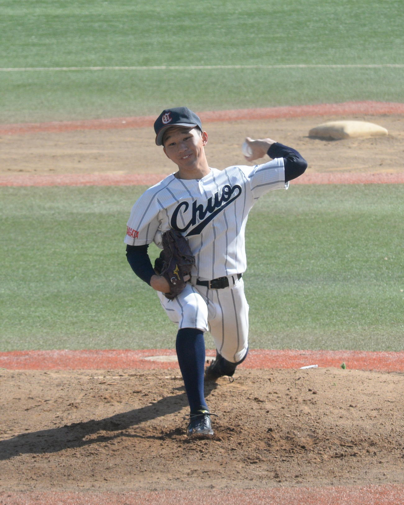 山形中央対青森山田　山形中央先発・武田