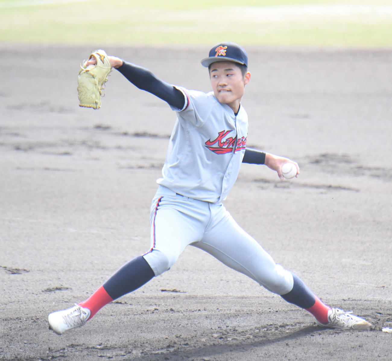 履正社対京都国際　京都国際先発・森下（撮影・滝沢美穂子）