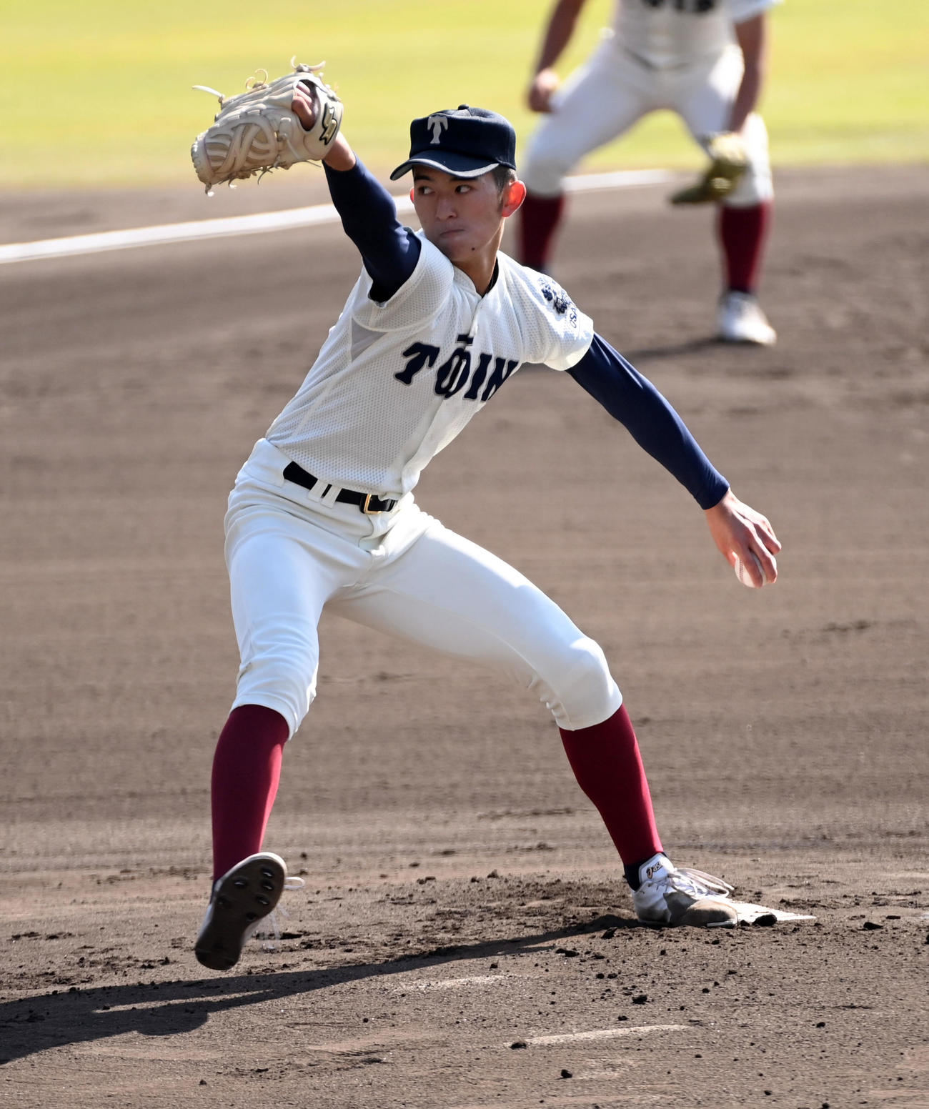 大阪桐蔭対和歌山東　大阪桐蔭先発の大阪桐蔭先発の川井（撮影・前岡正明）