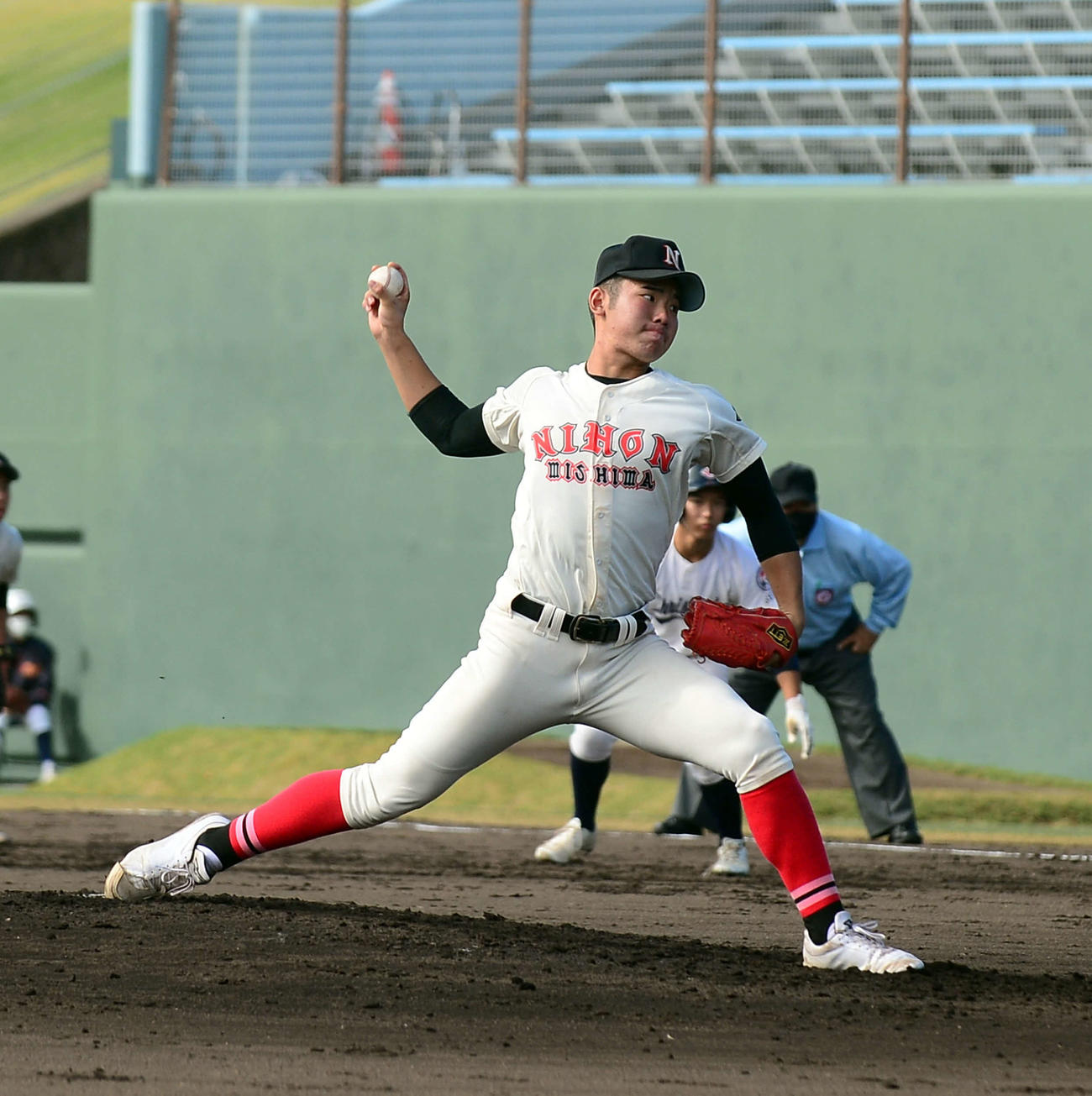 6回1／3を5安打1失点の日大三島・松永
