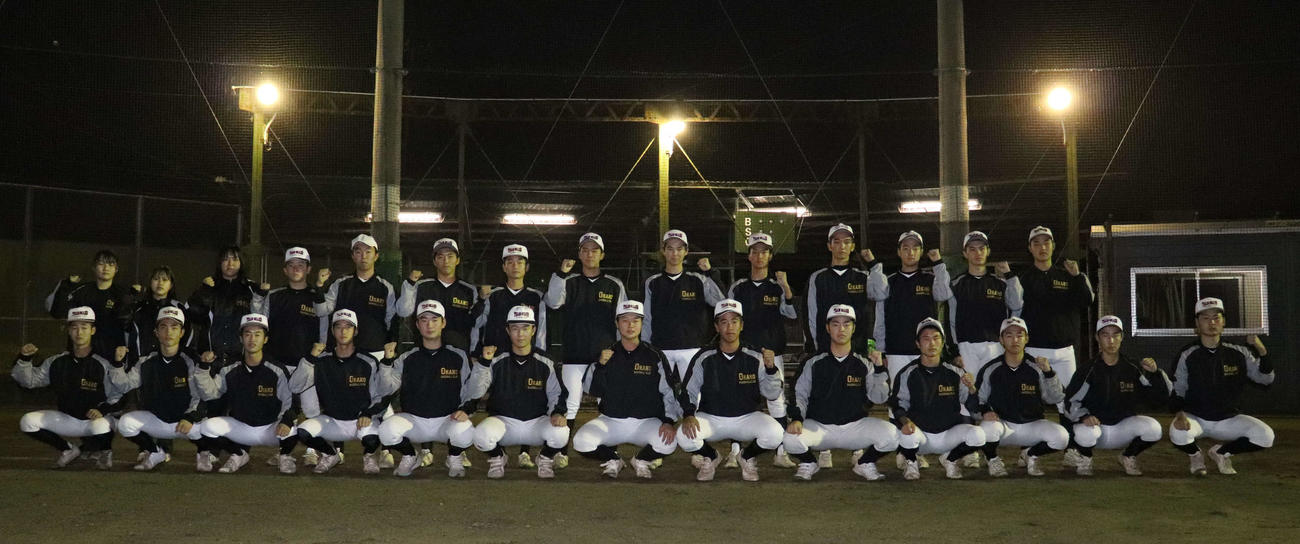 東海地区のセンバツ21世紀枠候補校に選出された相可ナイン（撮影・三宅ひとみ）