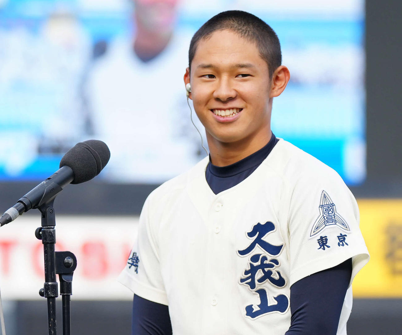 国学院久我山・上田太陽（2021年11月7日撮影）