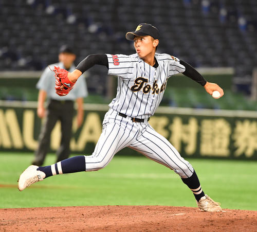 東海大菅生・本田峻也（2021年8月2日撮影）