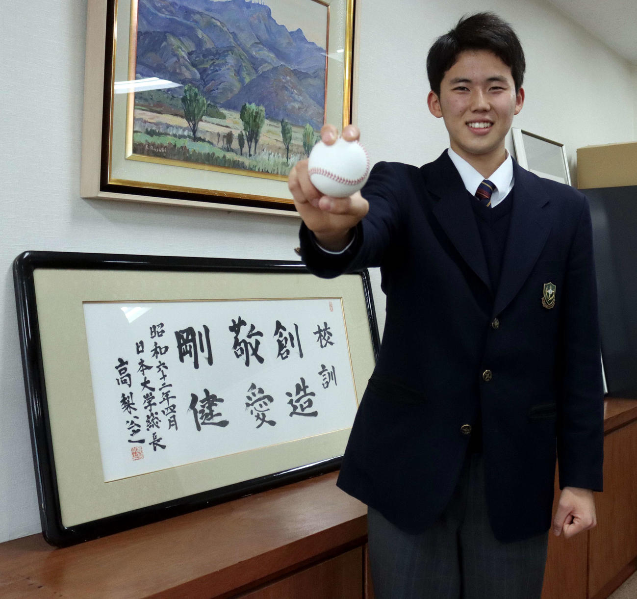 日大に進学し4年後のプロ入りを狙う札幌日大・前川佳（撮影・永野高輔）