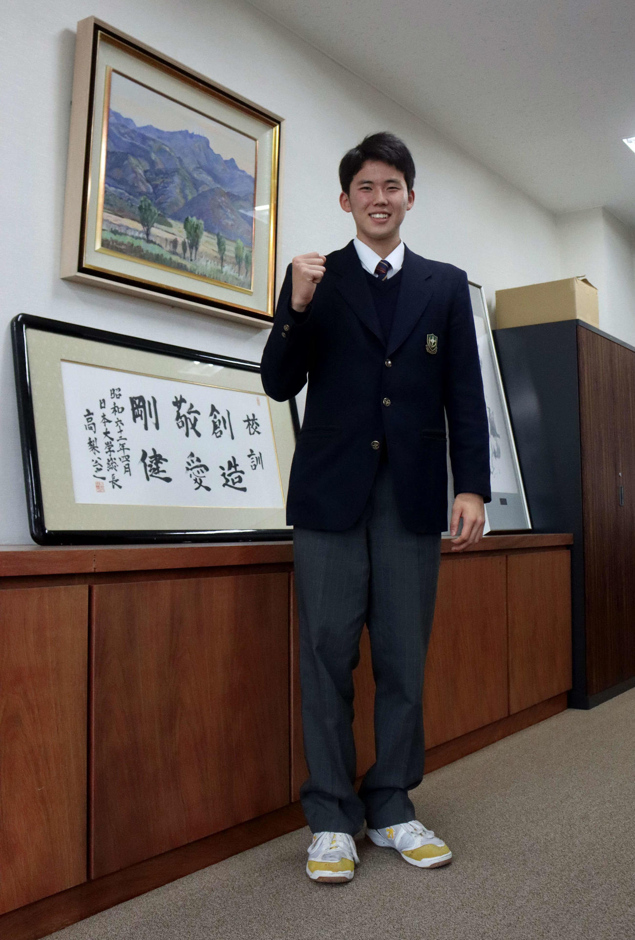 日大に進学し4年後のプロ入りを狙う札幌日大・前川佳（撮影・永野高輔）