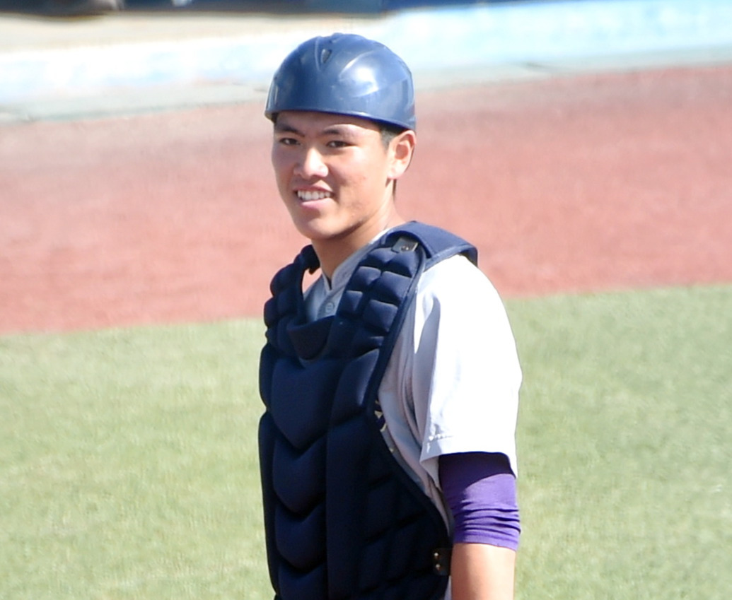 花巻東・田代旭捕手（21年10月撮影）