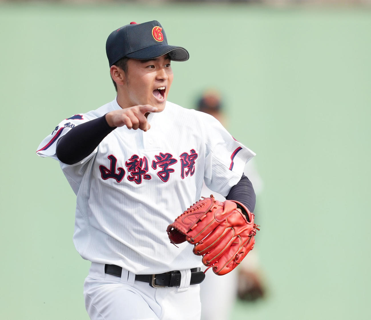 山梨学院・榎谷礼央（2021年11月2日撮影）