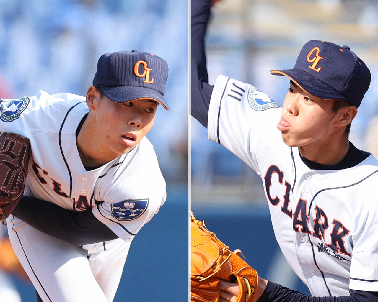 クラーク山中麟翔（左）と辻田旭輝