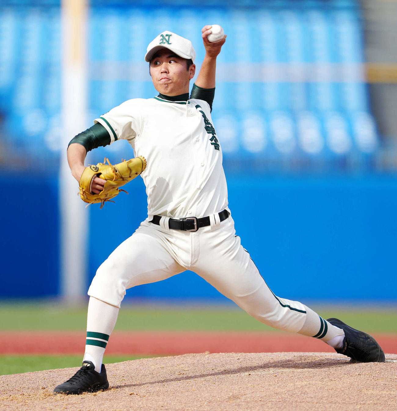 二松学舎大付の布施東海（2021年11月7日撮影）