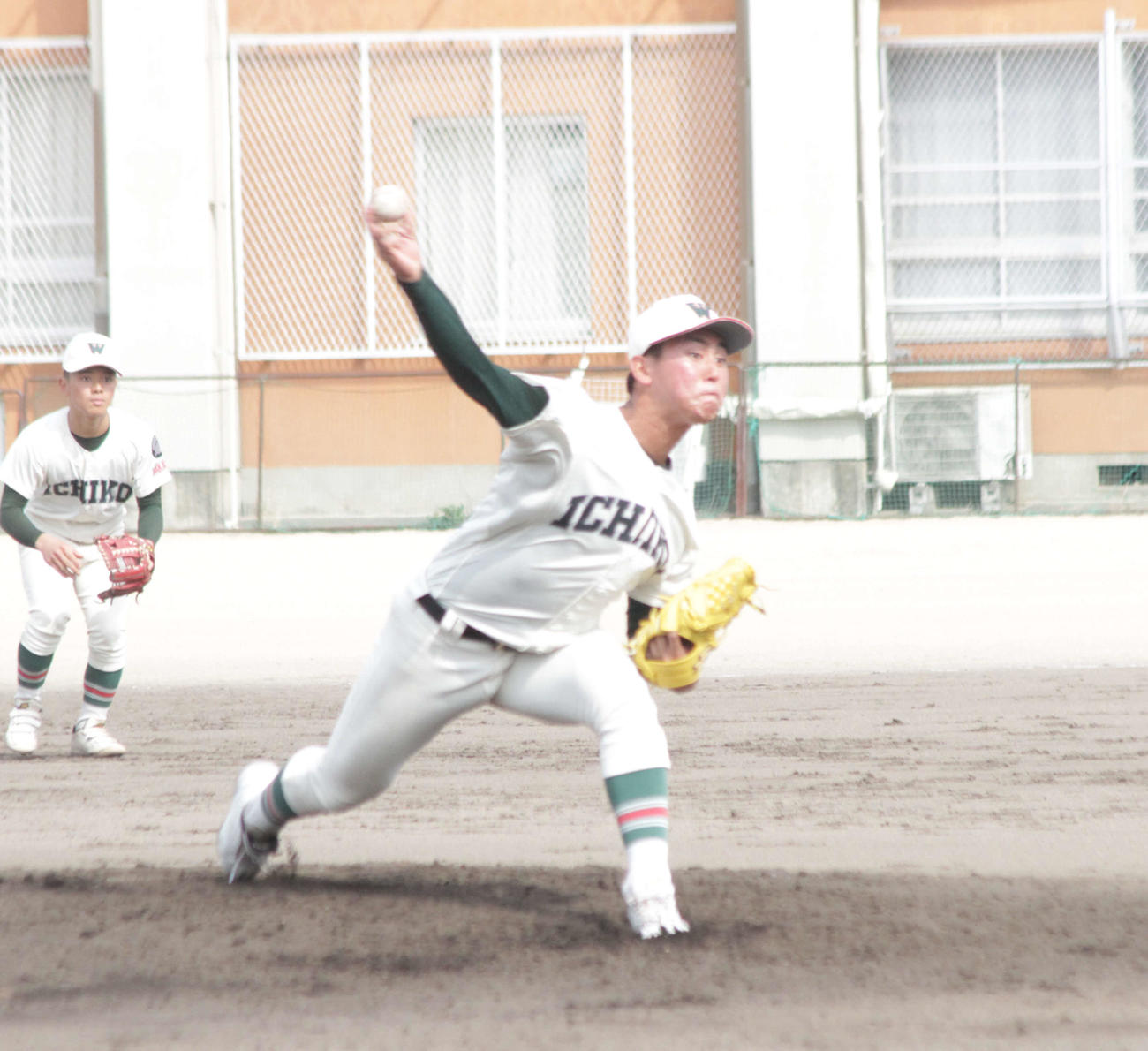 市和歌山のエース米田が先発して9回12奪三振1失点完投の力投を披露