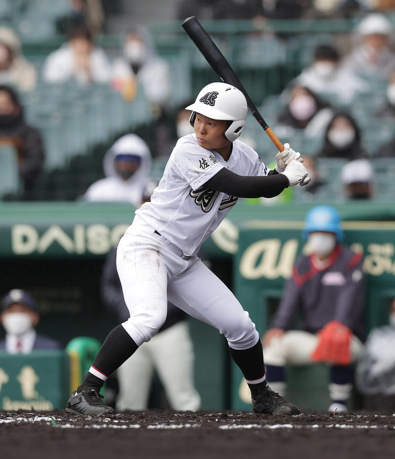 有田工対国学院久我山　2回表有田工2死、左打席で構える山口洸（撮影・前田充）