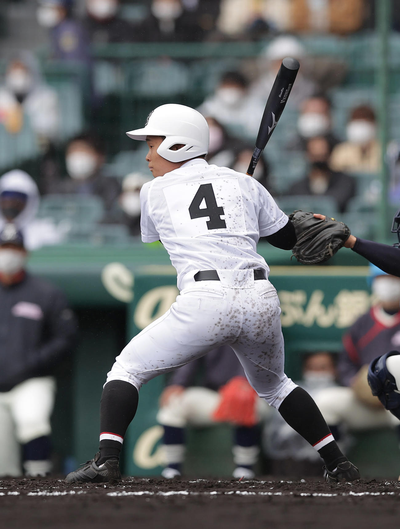 有田工対国学院久我山　2回表有田工2死、カウントが追い込まれてから右打席で構える山口洸（撮影・前田充）
